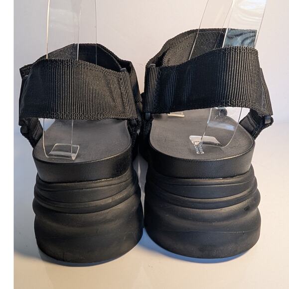 H&M DIVIDED Black Lug Platform Sandals Size EU 41 / US 9.5-10 - Picture 9 of 15